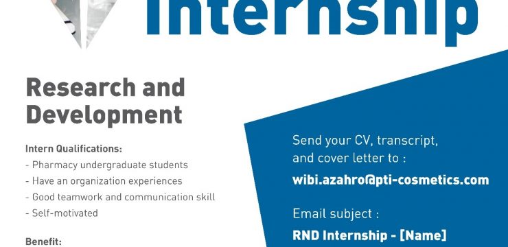 Internship Research and Development PT. Paragon Technology and Innovation
