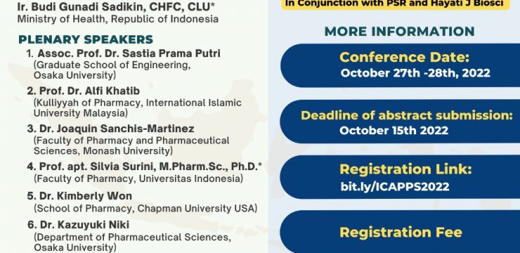 ICAPPS 2022: Post-Pandemic Pharmacy Practice and Pharmaceutical Research