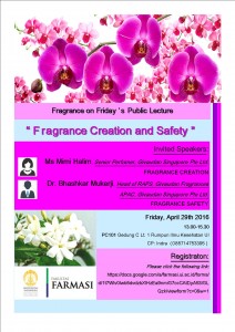 Fragrance on Fridays Public Lecture