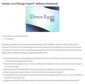 Design Expert Software